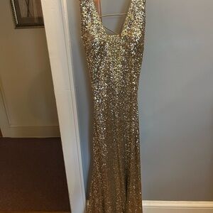 Gold Sequin Gown